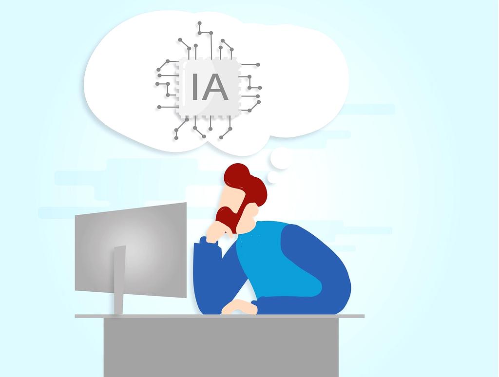 Illustration of AI chip embedded in mobile processor